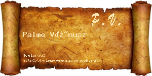 Palme Vénusz névjegykártya